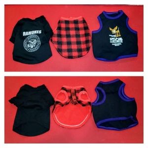 Lot of 5 small dog shirts